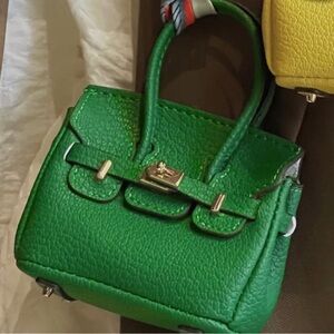 Super cute key fob mini purse charm